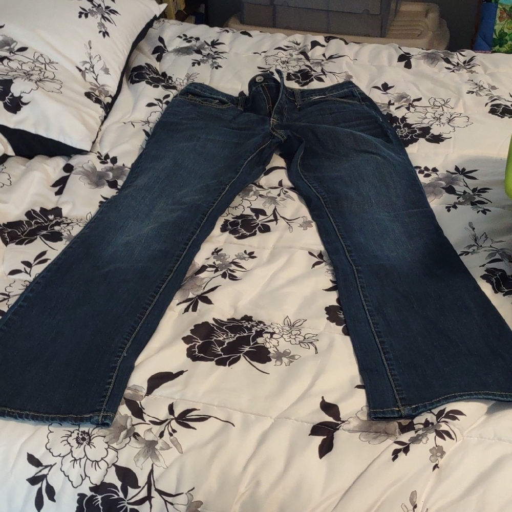 Merona Classic Bootcut Jeans in Dark Blue
